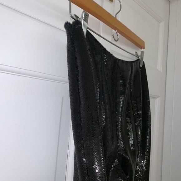 DVF Black Sequined Skinny Pants - Picture 12 of 14